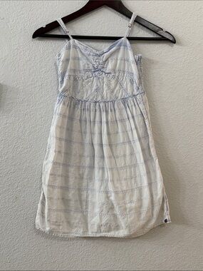 Roxy White and Light Blue Eyelet Sundress for Girls
